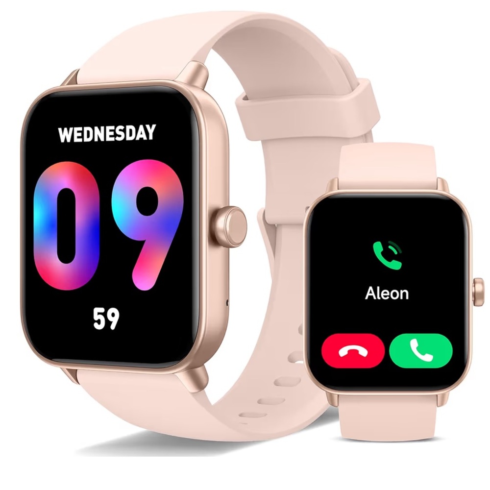 Rose Gold Smart Watch with HD Touch Screen